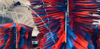 Changing to NSK Molded-Oil bearings reduces maintenance costs at a car wash