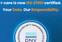 Leading Predictive Maintenance Provider I-care Achieves ISO 27001 Certification